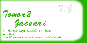 tomor2 gacsari business card
